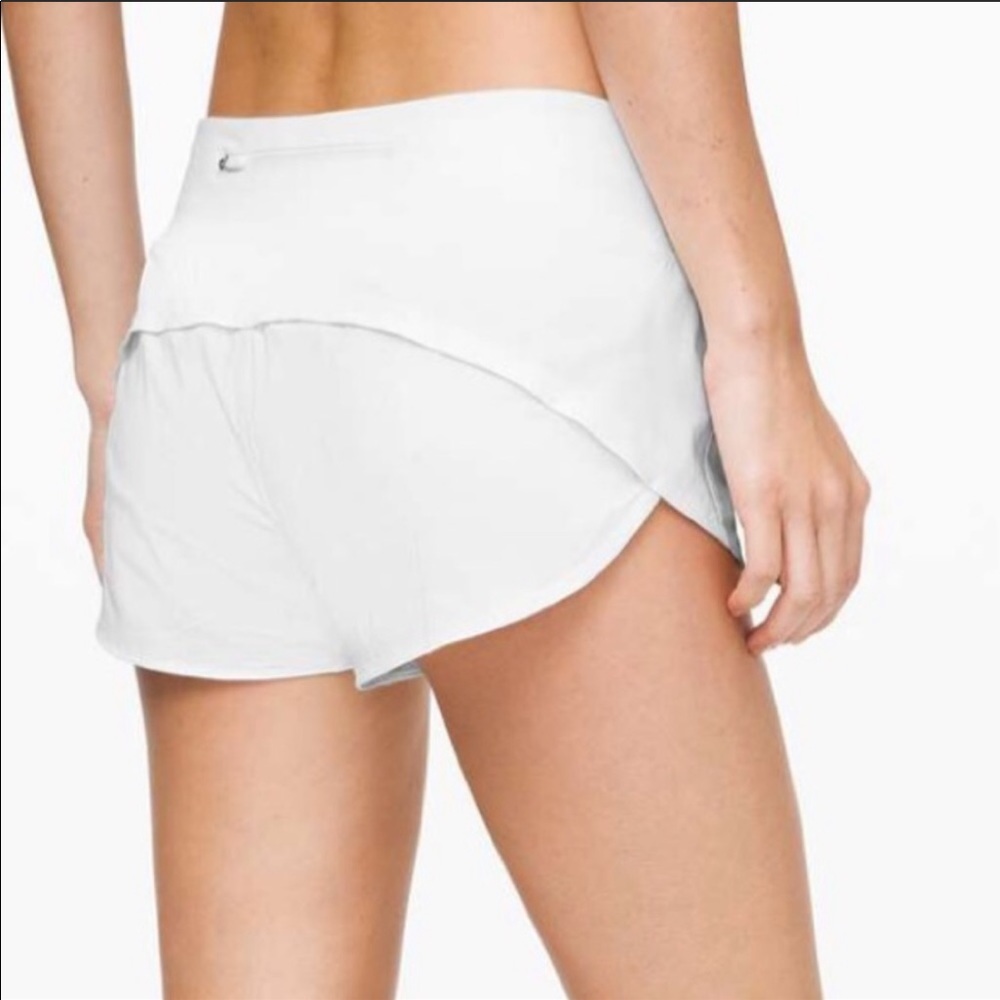 Lululemon speed up white shorts